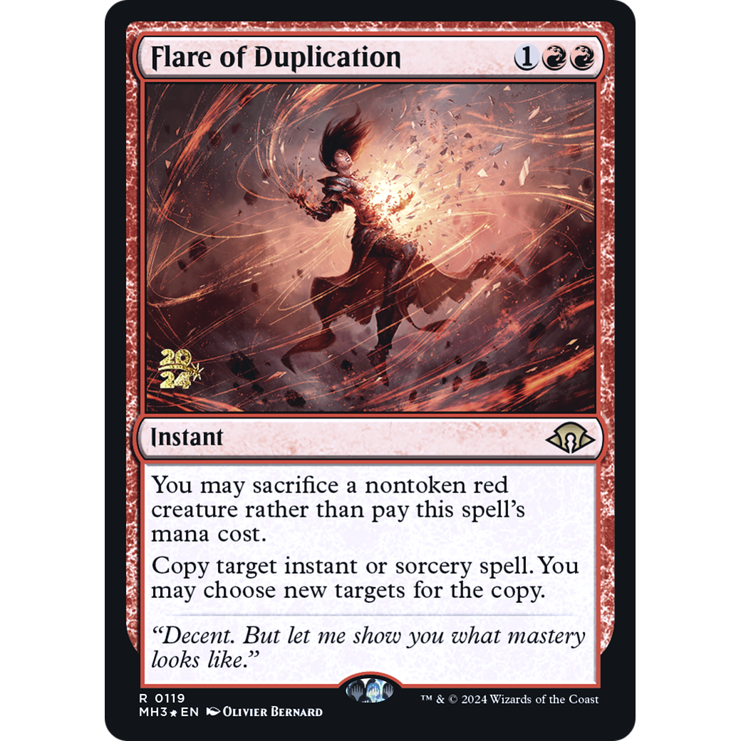 Flare of Duplication (PRE-119) - Modern Horizons 3 Promos Foil