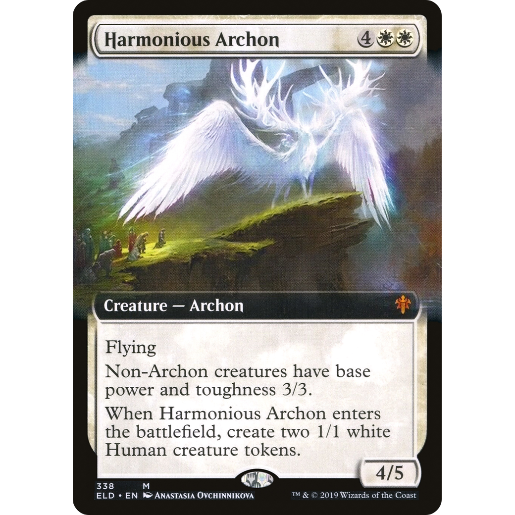 Harmonious Archon (Extended Art) (ELD-338) - Throne of Eldraine: (Extended Art)
