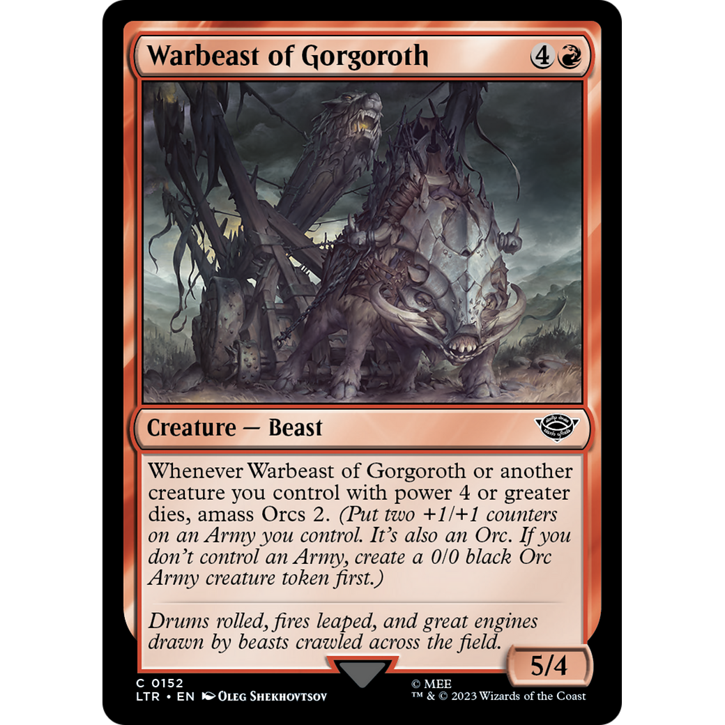 Warbeast of Gorgoroth (LTR-152) - The Lord of the Rings: Tales of Middle-earth Foil