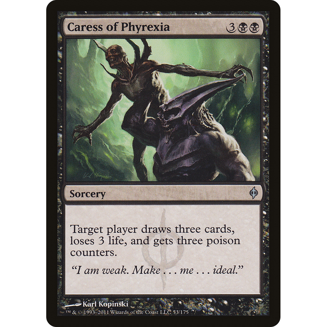 Caress of Phyrexia (NPH-053) - New Phyrexia Foil