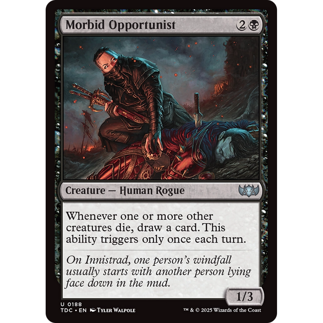 Morbid Opportunist (TDC-188) - Commander: Tarkir: Dragonstorm
