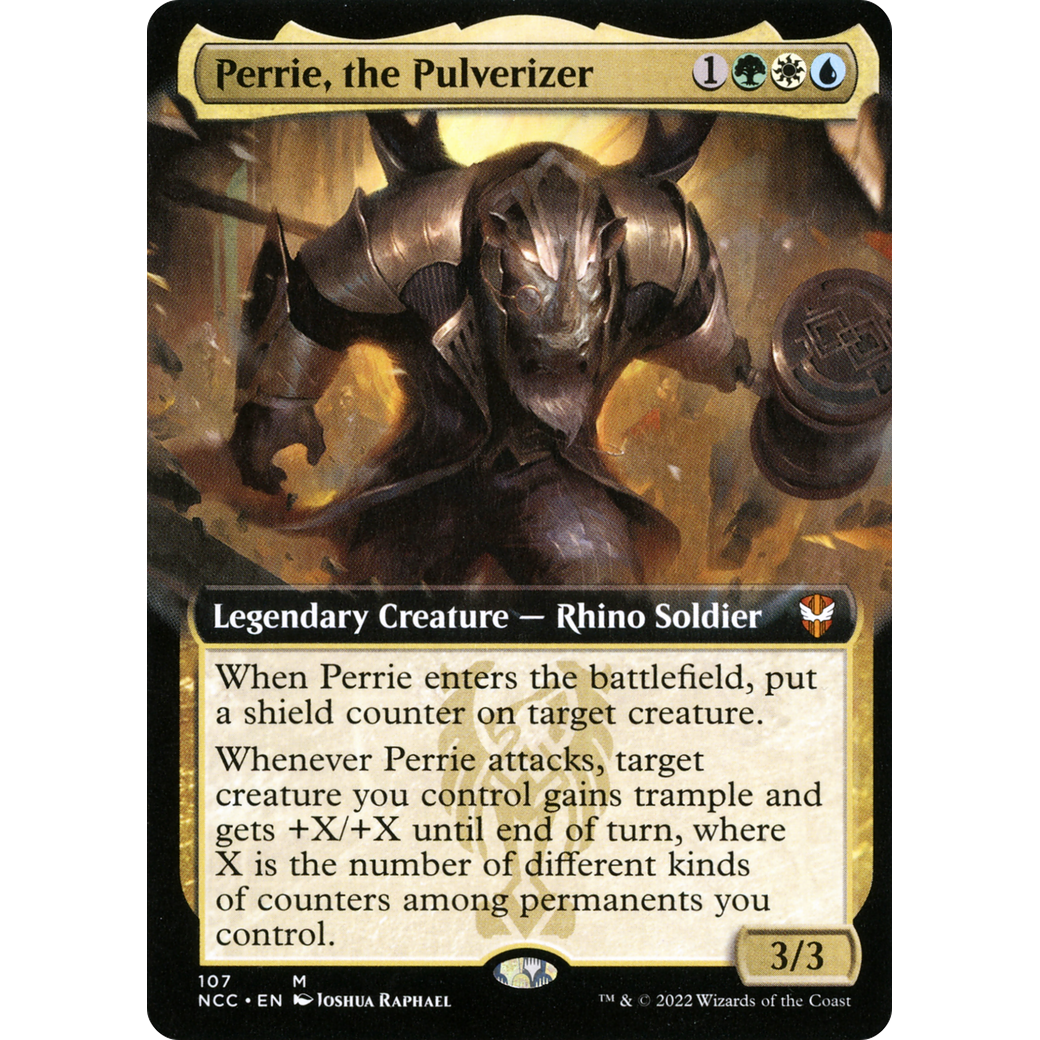Perrie, the Pulverizer (Extended Art) (NCC-107) - New Capenna Commander: (Extended Art) Foil