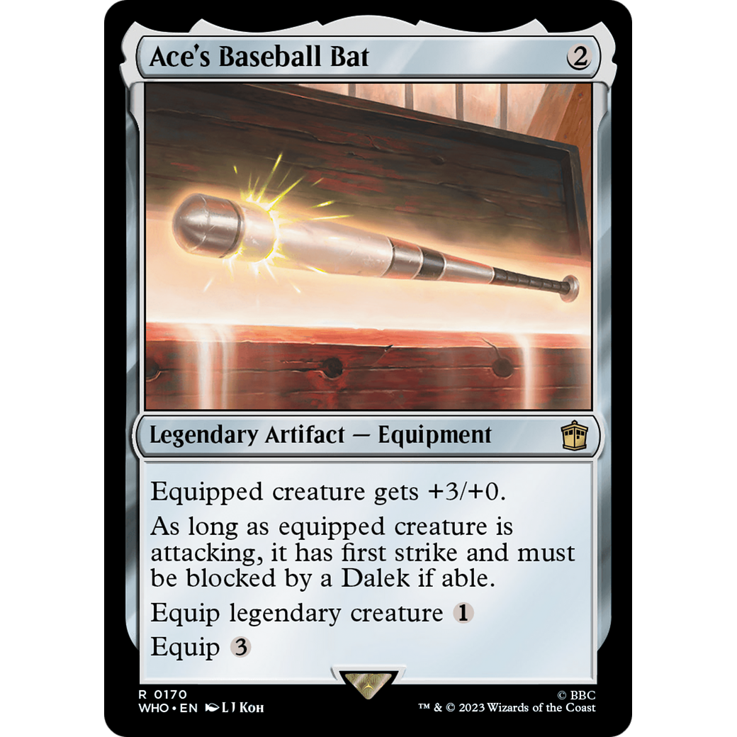 Ace's Baseball Bat (WHO-170) - Doctor Who Foil