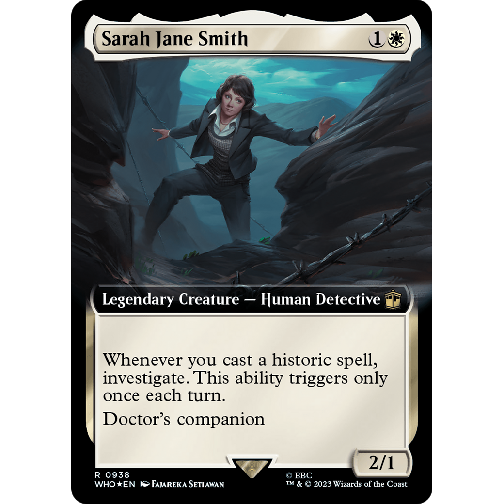 Sarah Jane Smith (Extended Art) (Surge Foil) (WHO-938) - Doctor Who: (Extended Art) Foil