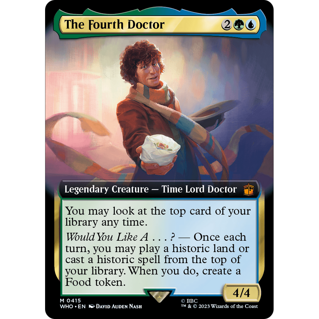 The Fourth Doctor (Extended Art) (WHO-415) - Doctor Who: (Extended Art) Foil