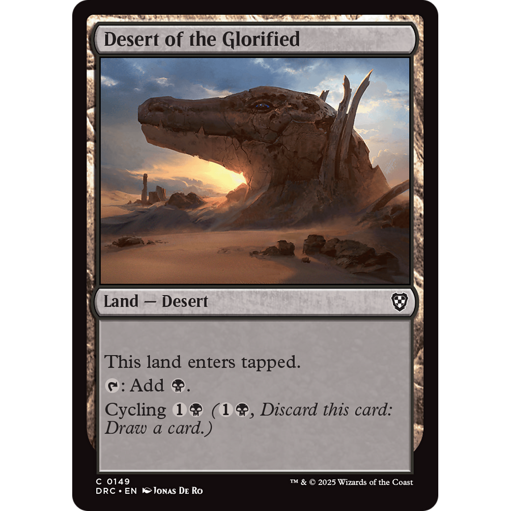 Desert of the Glorified (DRC-149) - Commander: Aetherdrift