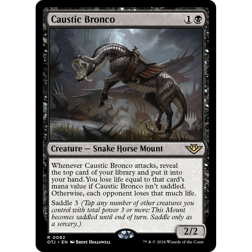 Caustic Bronco (PPOTJ-82P) - Outlaws of Thunder Junction Promos Foil