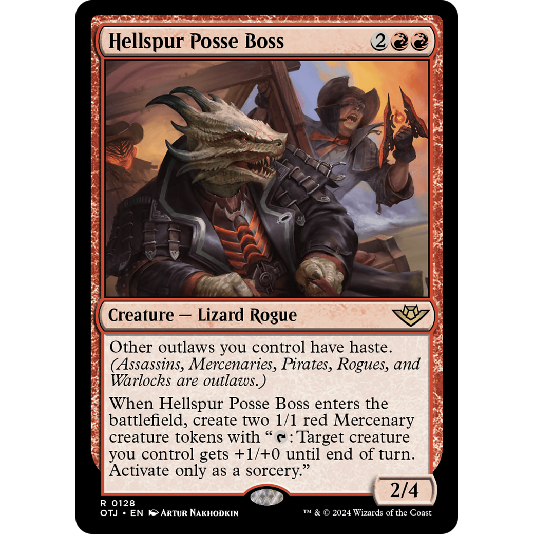 Hellspur Posse Boss (OTJ-128) - Outlaws of Thunder Junction