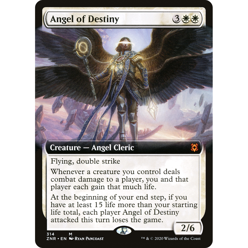 Angel of Destiny (Extended Art) (ZNR-314) - Zendikar Rising: (Extended Art) Foil