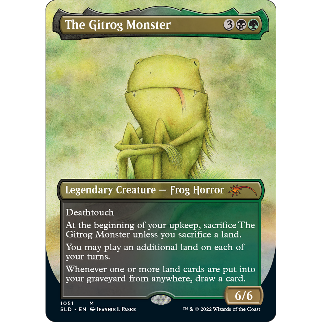 The Gitrog Monster (Borderless) (SLD-1051) - Secret Lair Drop (Borderless)
