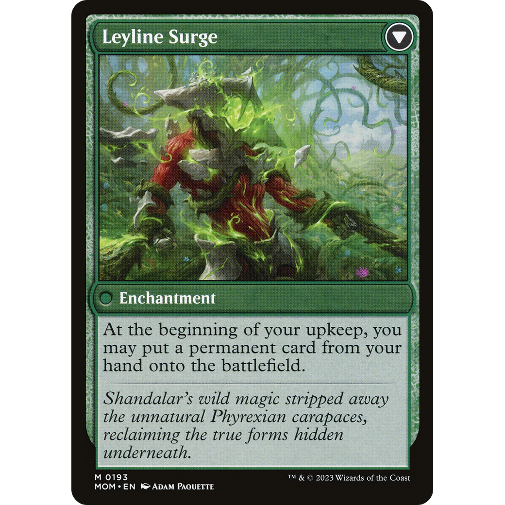 Invasion of Shandalar // Leyline Surge (MOM-193) - March of the Machine Foil