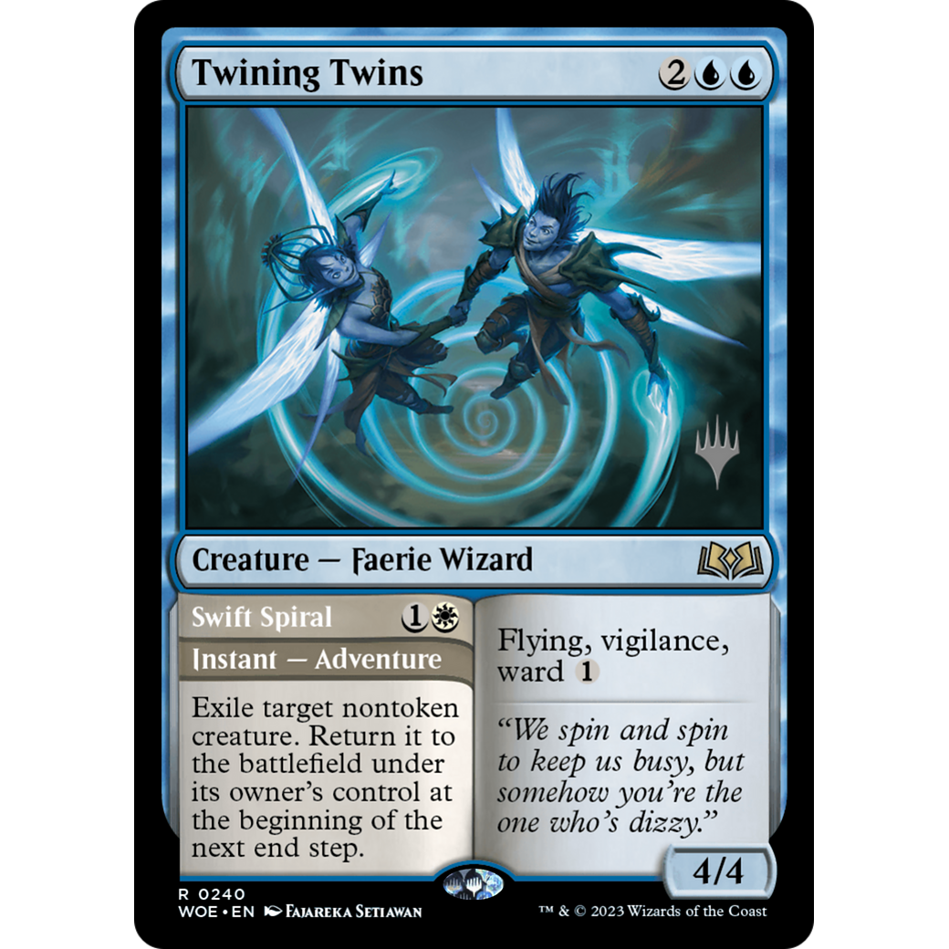 Twining Twins // Swift Spiral (PPWOE-240P) - Wilds of Eldraine Promos Foil