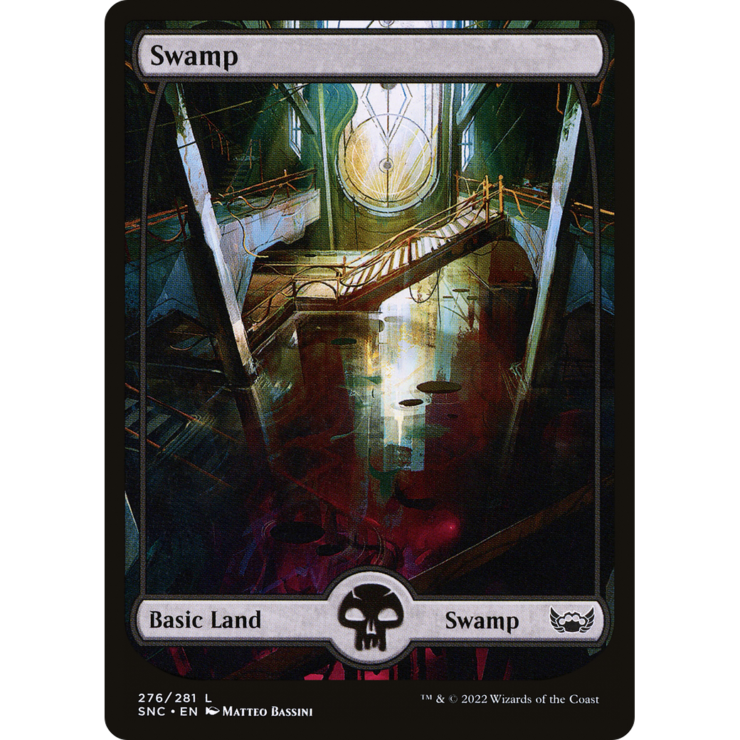 Swamp (276) (SNC-276) - Streets of New Capenna: (Full Art) Foil