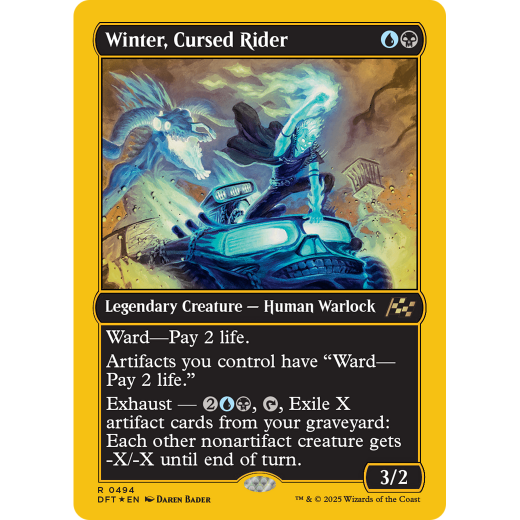 Winter, Cursed Rider (DFT-494) - Aetherdrift Foil