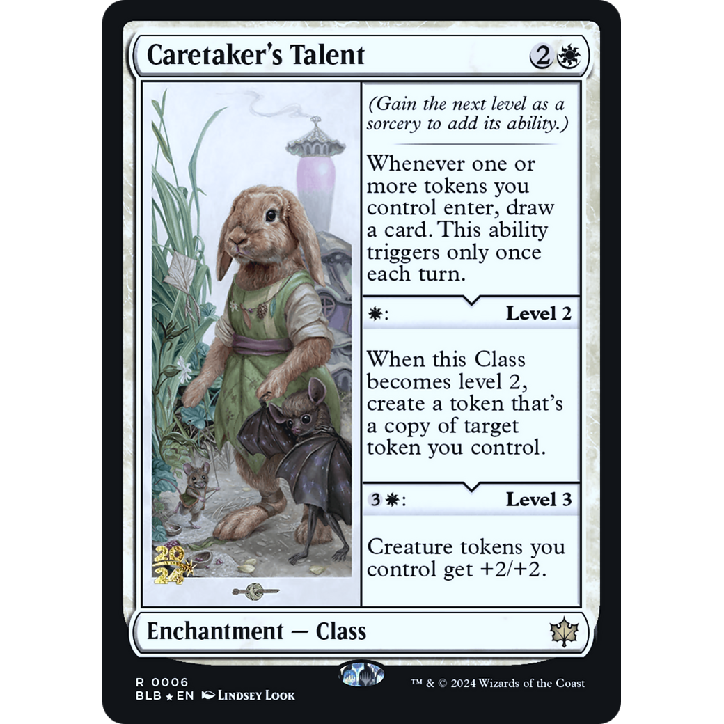 Caretaker's Talent (PRE-06S) - Bloomburrow Promos Foil