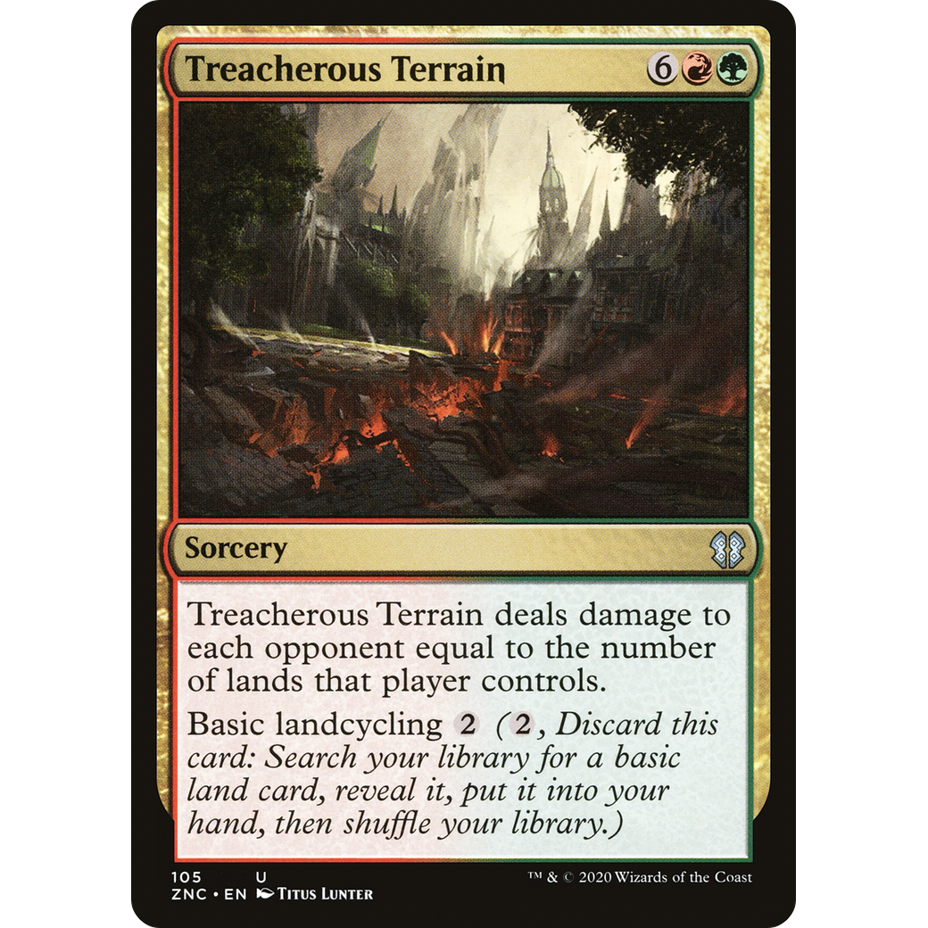 Treacherous Terrain (ZNC-105) - Zendikar Rising Commander