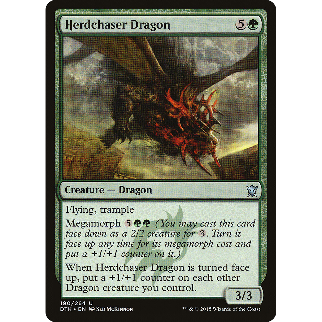 Herdchaser Dragon (DTK-190) - Dragons of Tarkir Foil