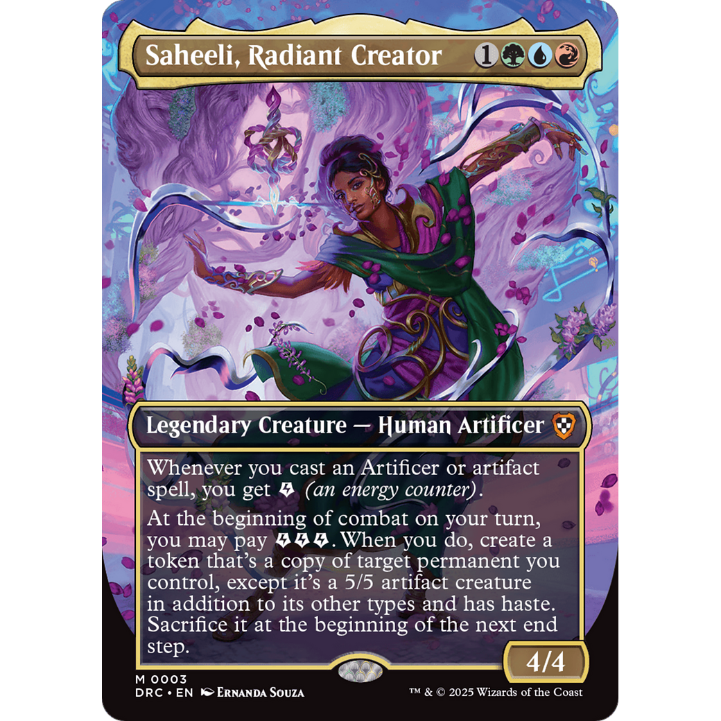 Saheeli, Radiant Creator (DRC-003) - Commander: Aetherdrift