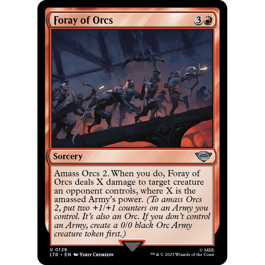 Foray of Orcs (LTR-128) - The Lord of the Rings: Tales of Middle-earth Foil