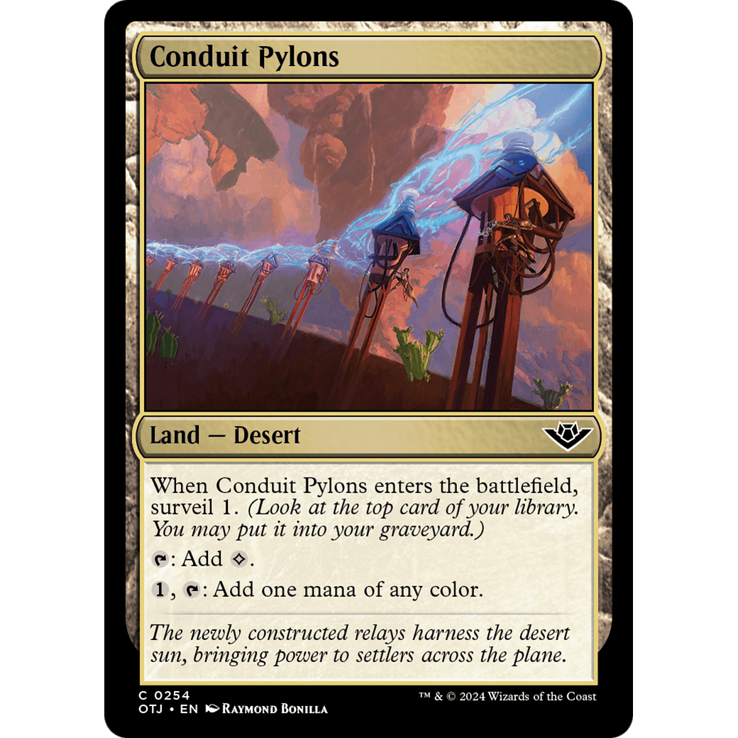 Conduit Pylons (OTJ-254) - Outlaws of Thunder Junction Foil