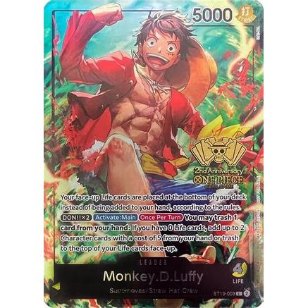 Monkey.D.Luffy (2nd Anniversary Tournament) (ST13-003) - One Piece Promotion Cards Foil