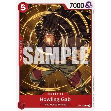 Howling Gab (OP09-006) - Emperors in the New World: 2nd Anniversary Tournament Cards