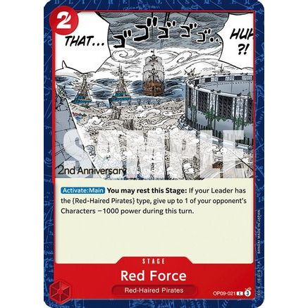 Red Force (OP09-021) - Emperors in the New World: 2nd Anniversary Tournament Cards