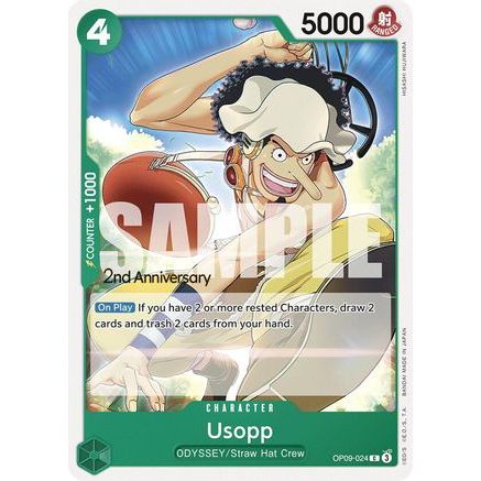 Usopp (024) (OP09-024) - Emperors in the New World: 2nd Anniversary Tournament Cards