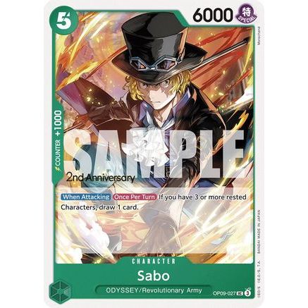 Sabo (027) (OP09-027) - Emperors in the New World: 2nd Anniversary Tournament Cards