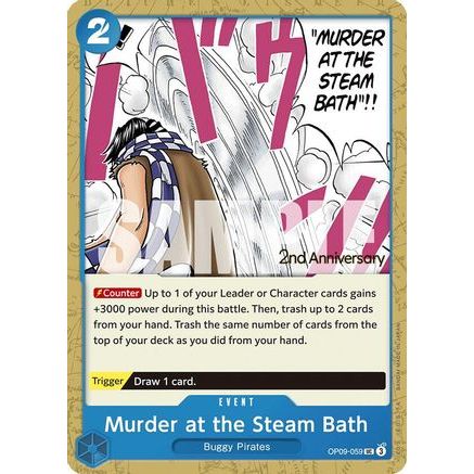 Murder at the Steam Bath (OP09-059) - Emperors in the New World: 2nd Anniversary Tournament Cards