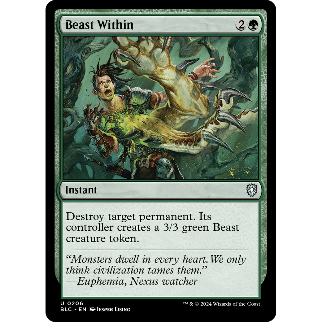 Beast Within (BLC-206) - Bloomburrow Commander