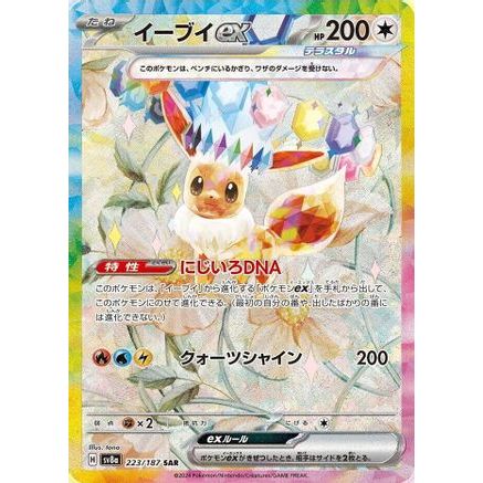 Eevee ex - 223/187 (223/187) - SV8a Terastal Fest ex Holofoil