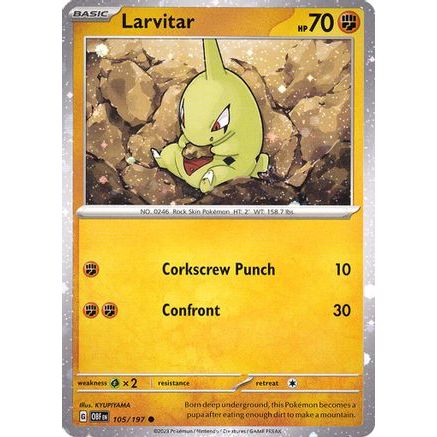 Larvitar - 105/197 (Cosmos Holo) 105 - Miscellaneous Cards & Products Holofoil