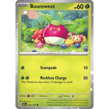 Bounsweet - 016/197 (Cosmos Holo) 16 - Miscellaneous Cards & Products Holofoil