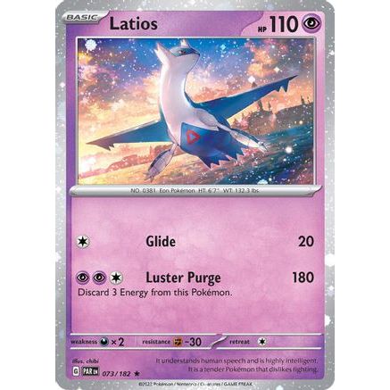 Latios - 073/182 (Cosmos Holo) 73 - Miscellaneous Cards & Products Holofoil
