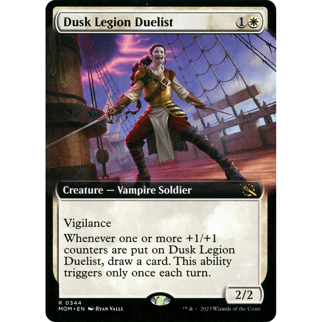 Dusk Legion Duelist (MOM-344) - March of the Machine: (Extended Art)