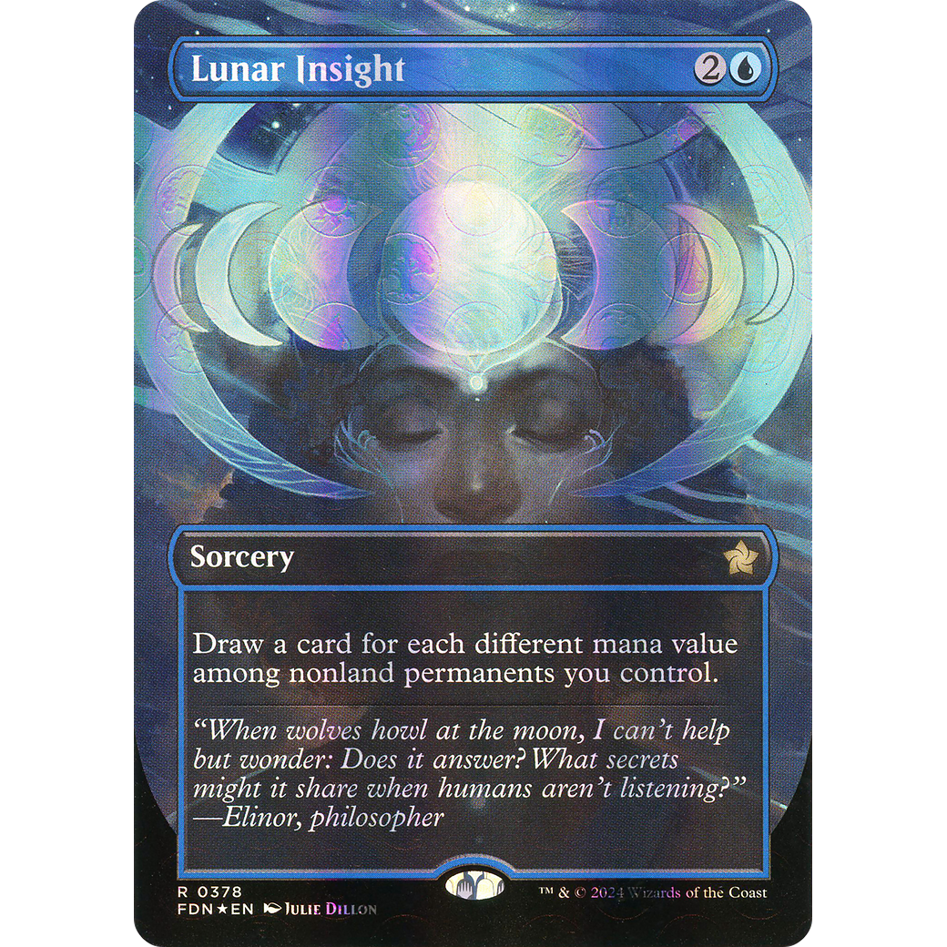 Lunar Insight (FDN-378) - Foundations (Borderless) Foil