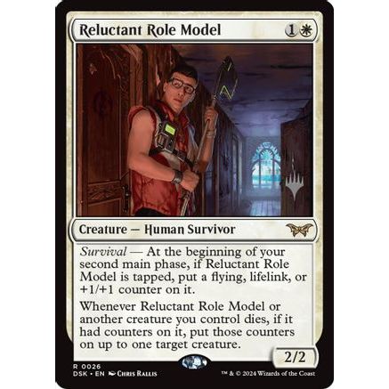 Reluctant Role Model (PPDSK-026) - Promo Pack: Duskmourn: House of Horror Foil