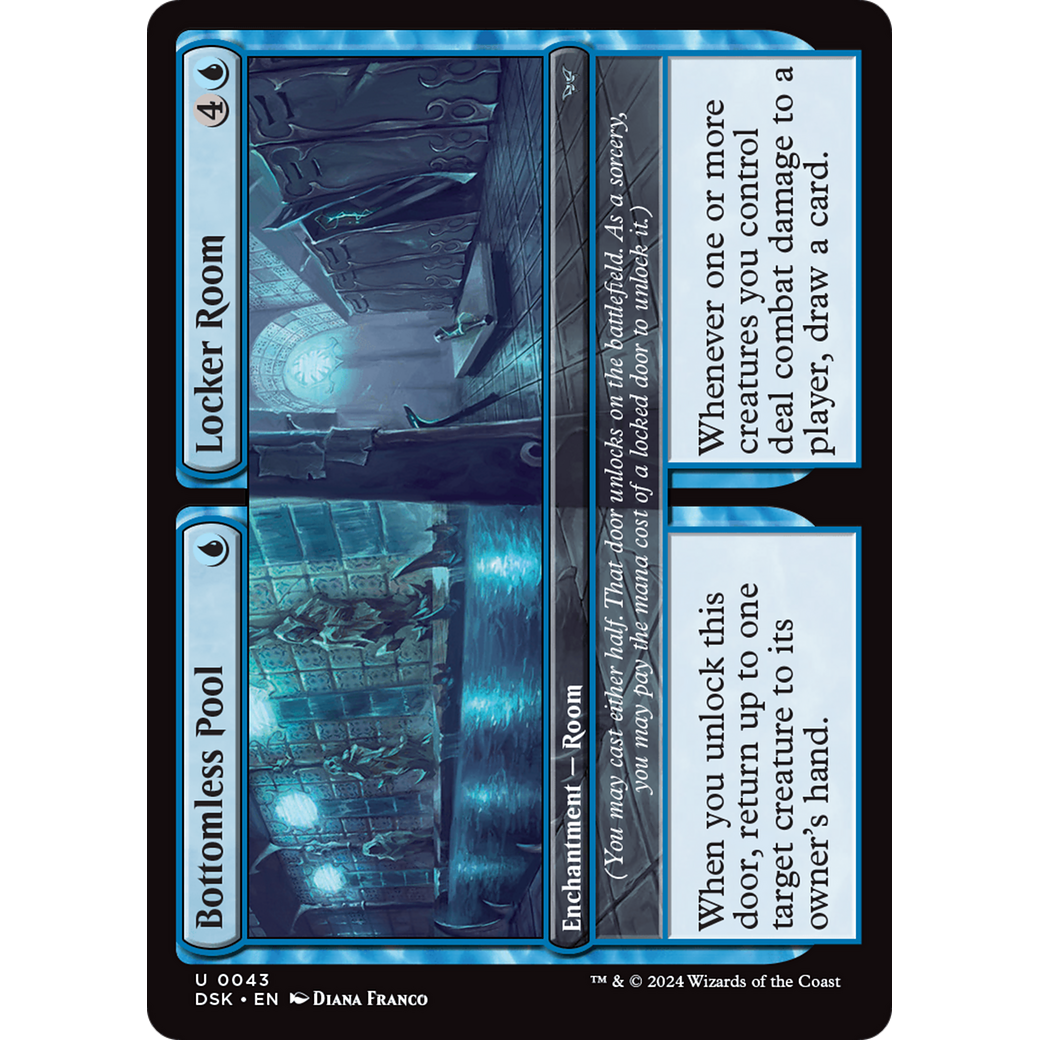 Bottomless Pool // Locker Room (DSK-043) - Duskmourn: House of Horror Foil