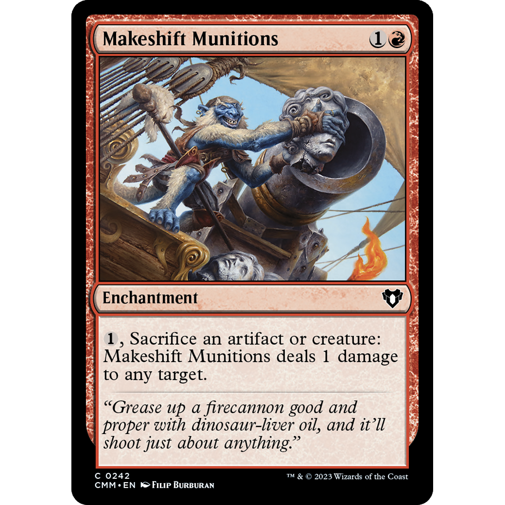 Makeshift Munitions (CMM-242) - Commander Masters Foil