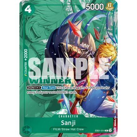 Sanji (Winner Pack 2025 Vol. 1) (EB01-014) - One Piece Promotion Cards Foil