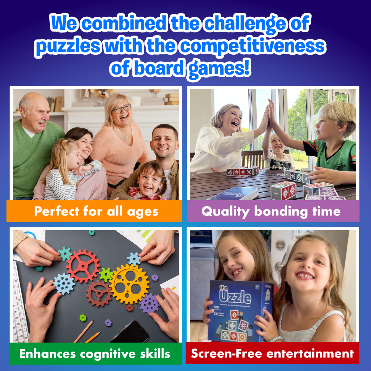The Uzzle - Fast-Paced Pattern Puzzle Game – Family Fun: 1 Uzzle Game