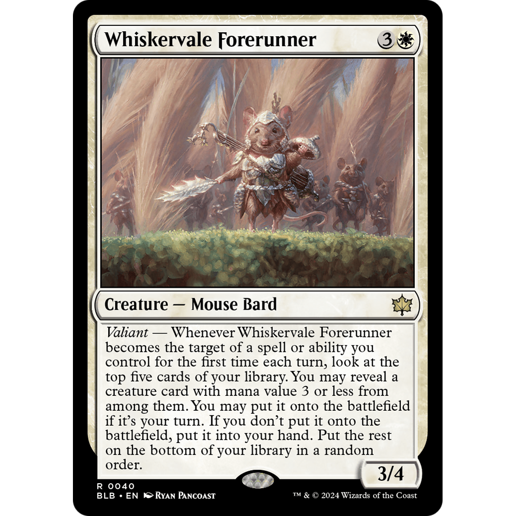 Whiskervale Forerunner (BLB-040) - Bloomburrow Foil