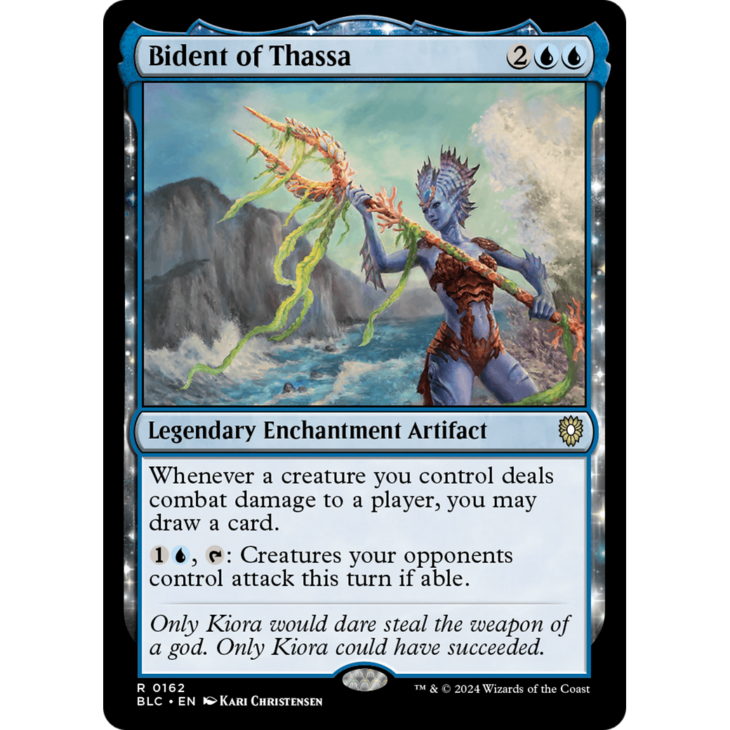 Bident of Thassa (BLC-162) - Bloomburrow Commander