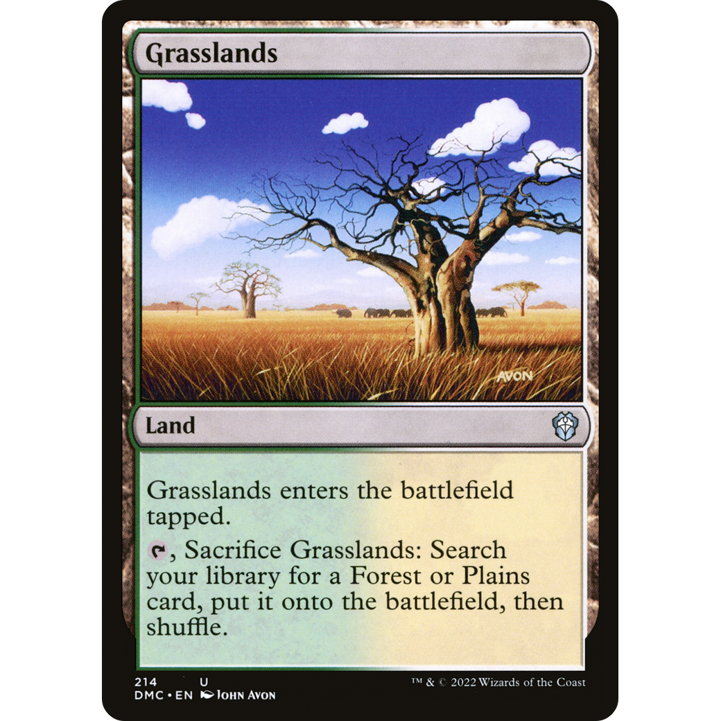 Grasslands (DMC-214) - Dominaria United Commander