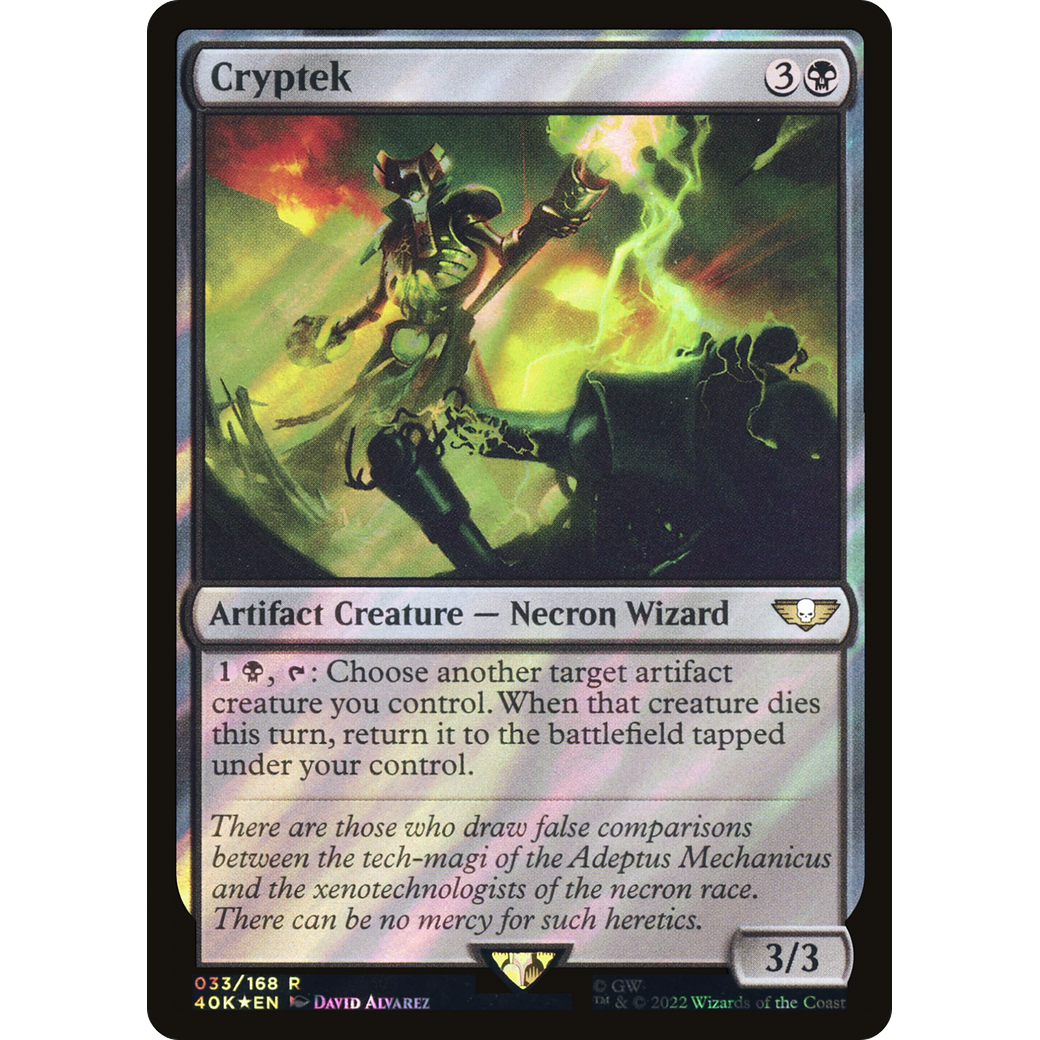 Cryptek (40K-033) - Warhammer 40,000 Commander Foil