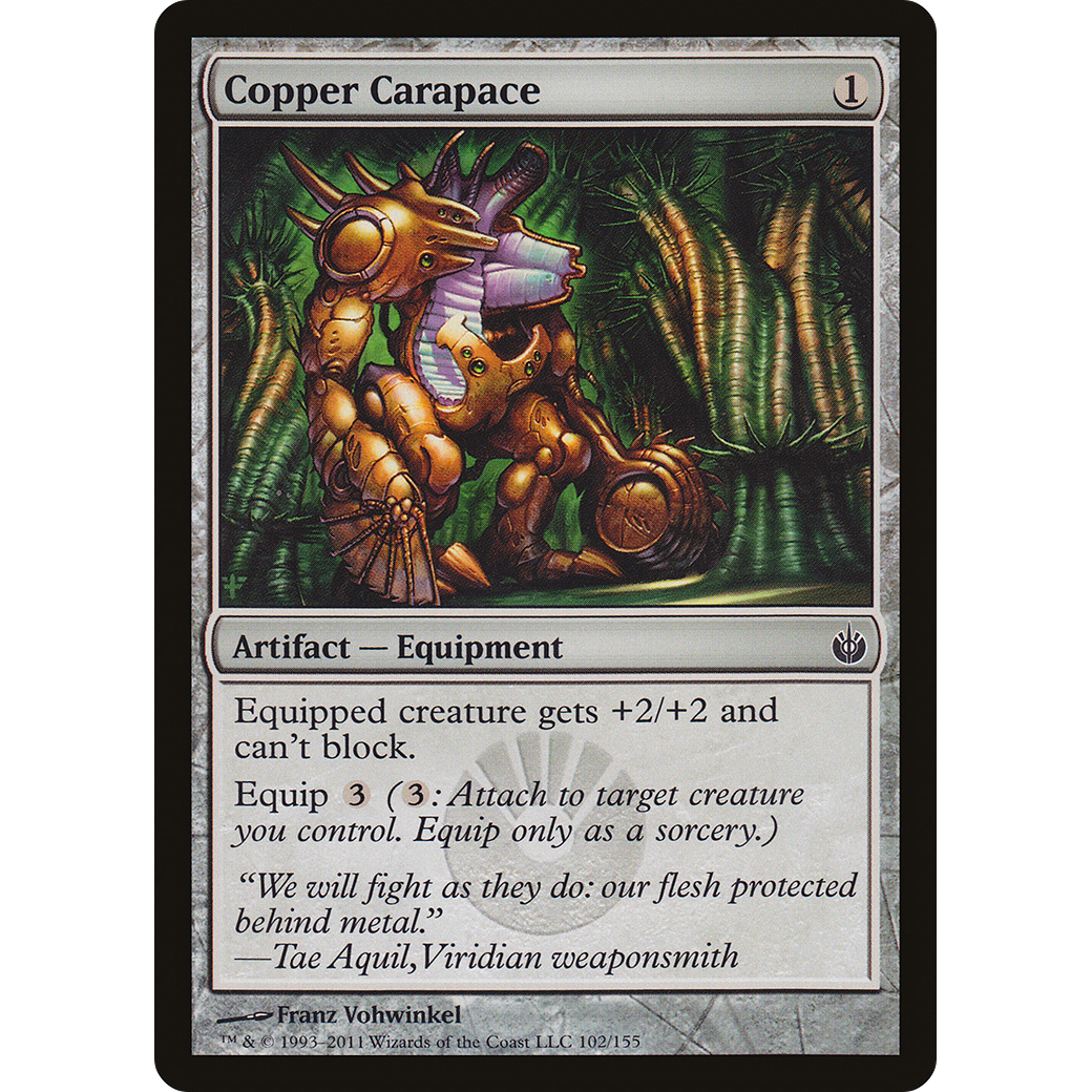 Copper Carapace (MBS-102) - Mirrodin Besieged