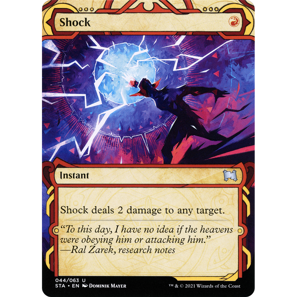 Shock (STA-044) - Strixhaven Mystical Archive: (Showcase) (Borderless)