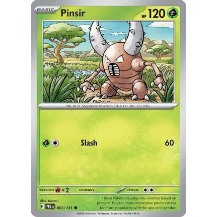 Pinsir 3 - SV Prismatic Evolutions Reverse Holofoil