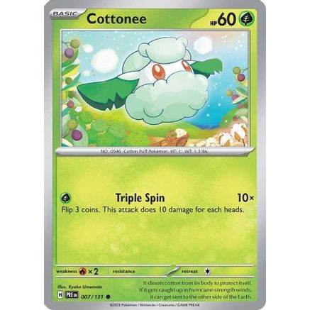 Cottonee 7 - SV Prismatic Evolutions Reverse Holofoil